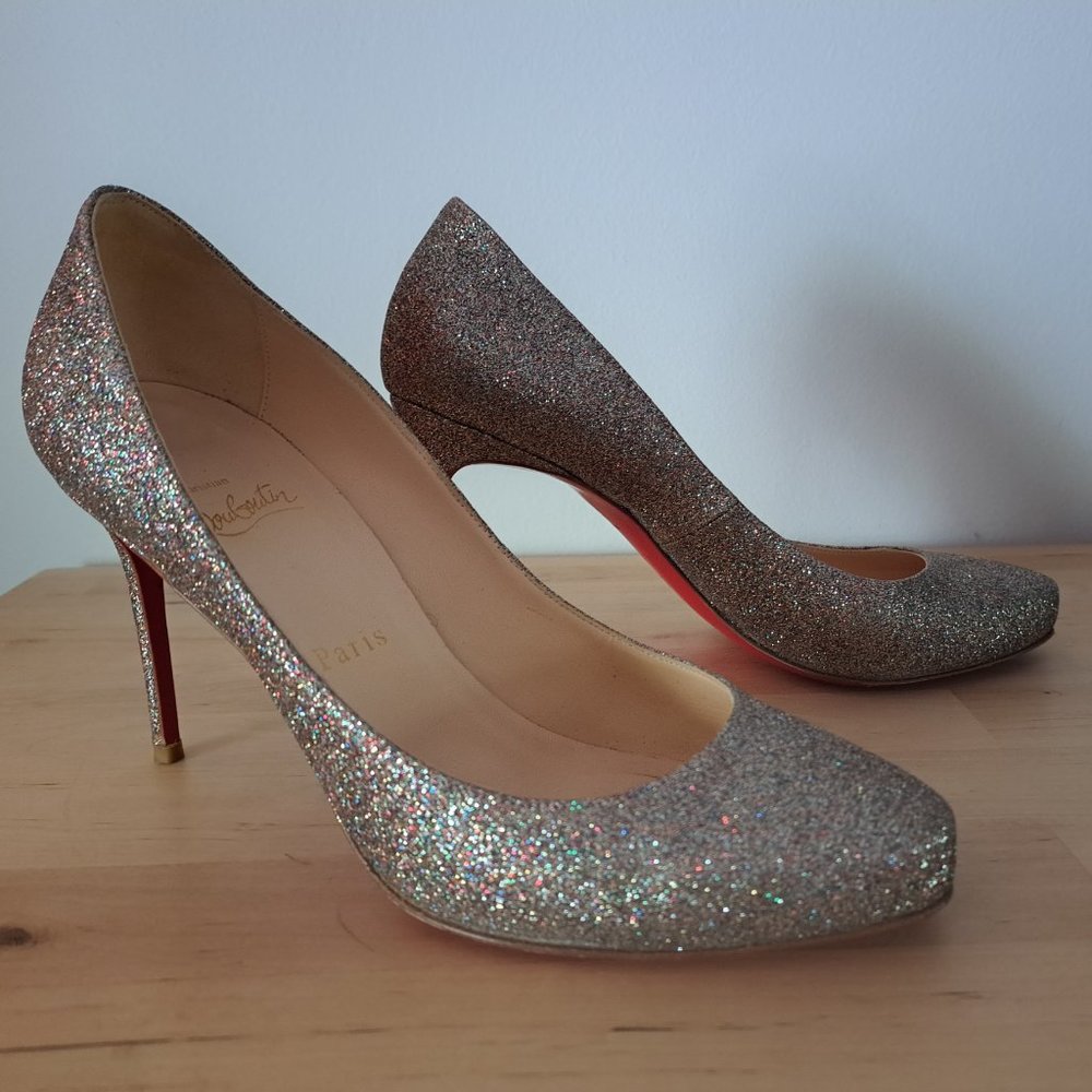 Christian Louboutin size 39 Elisa Glitter Mini